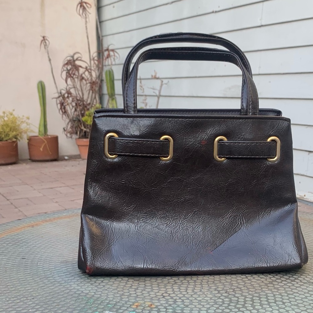 VINTAGE JR dark brown Handbag